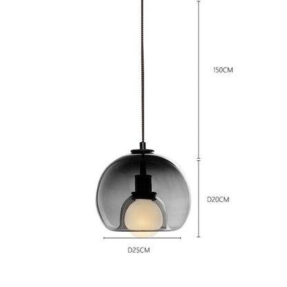 Colorful Glass Globe Pendant Light Shade