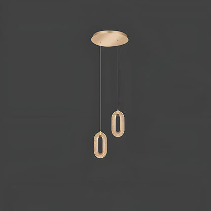 Contemporary Metal LED Hanging Light Fixture