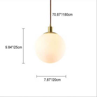 Elegant Glass Pendant Light Adjustable Gold Finish