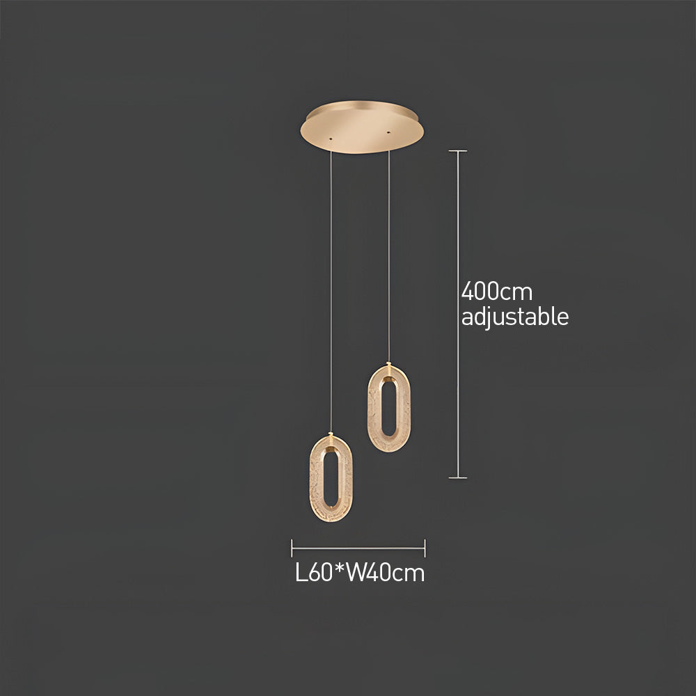 Contemporary Metal LED Hanging Light Fixture