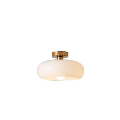 Sleek Glass Copper Pendant Light Fixture