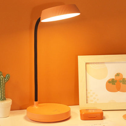Simple Round LED Desk Lamp with USB Port