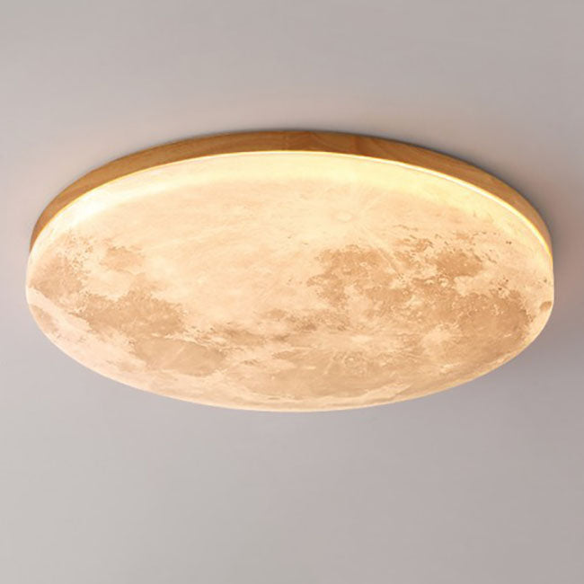 Sleek Wood LED Ceiling Light Fixtures 24W Modern Home