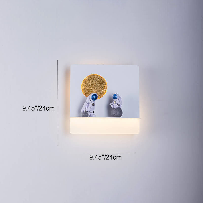 Modern Space Theme Round LED Wall Lamp