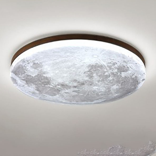 Sleek Wood LED Ceiling Light Fixtures 24W Modern Home