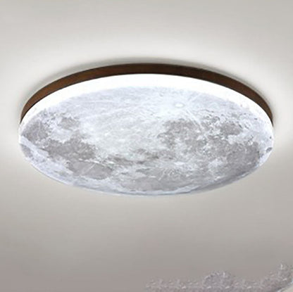 Sleek Wood LED Ceiling Light Fixtures 24W Modern Home