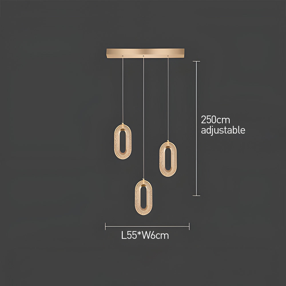 Contemporary Metal LED Hanging Light Fixture