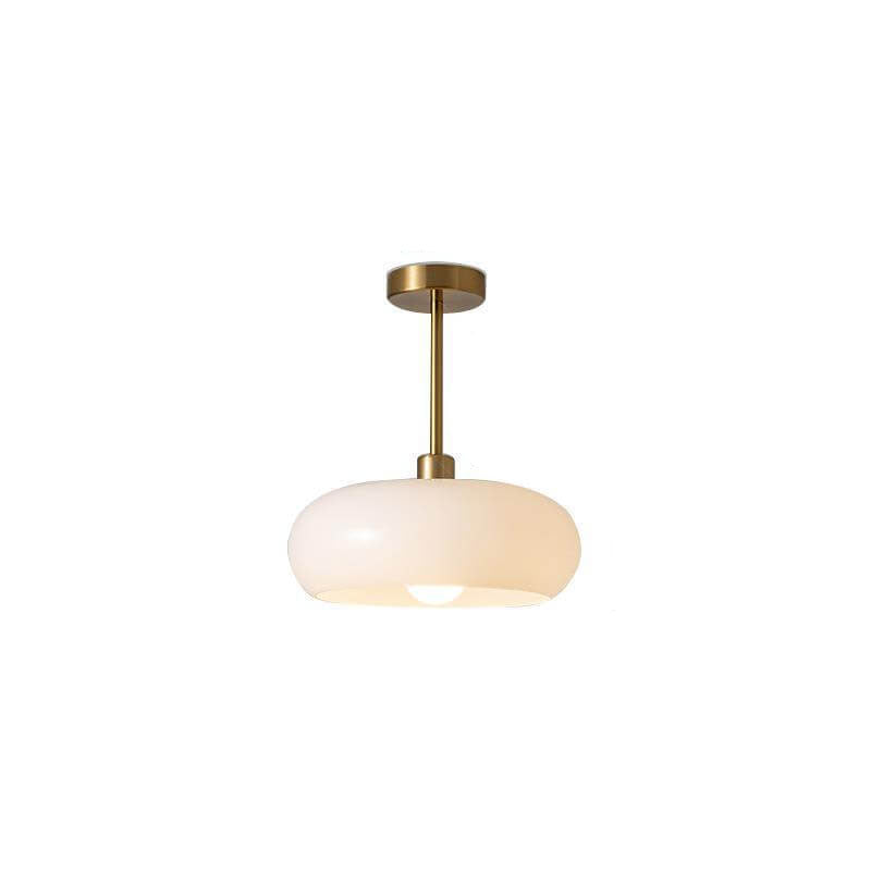 Sleek Glass Copper Pendant Light Fixture