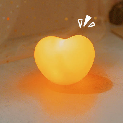 Soft Heart Table Lamp Warm LED Nightlight