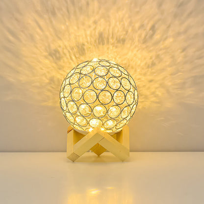 Sleek Compact Round LED Desk Lamp