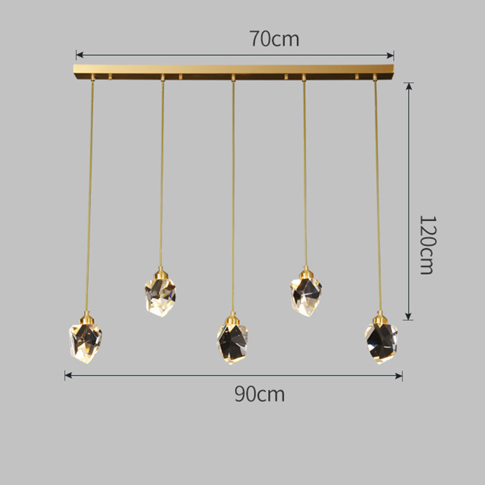 Luxurious Crystal Drop Ceiling Light Fixture