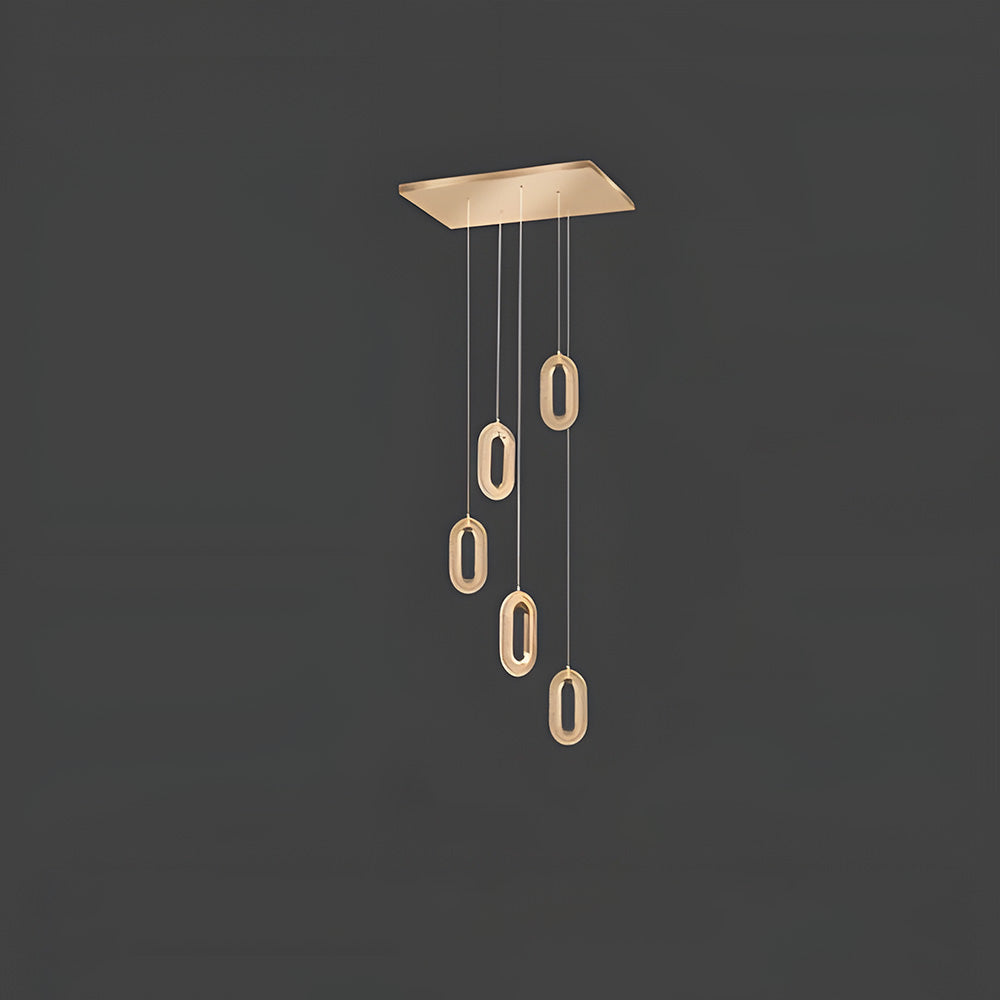 Contemporary Metal LED Hanging Light Fixture
