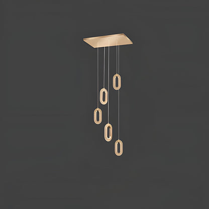 Contemporary Metal LED Hanging Light Fixture