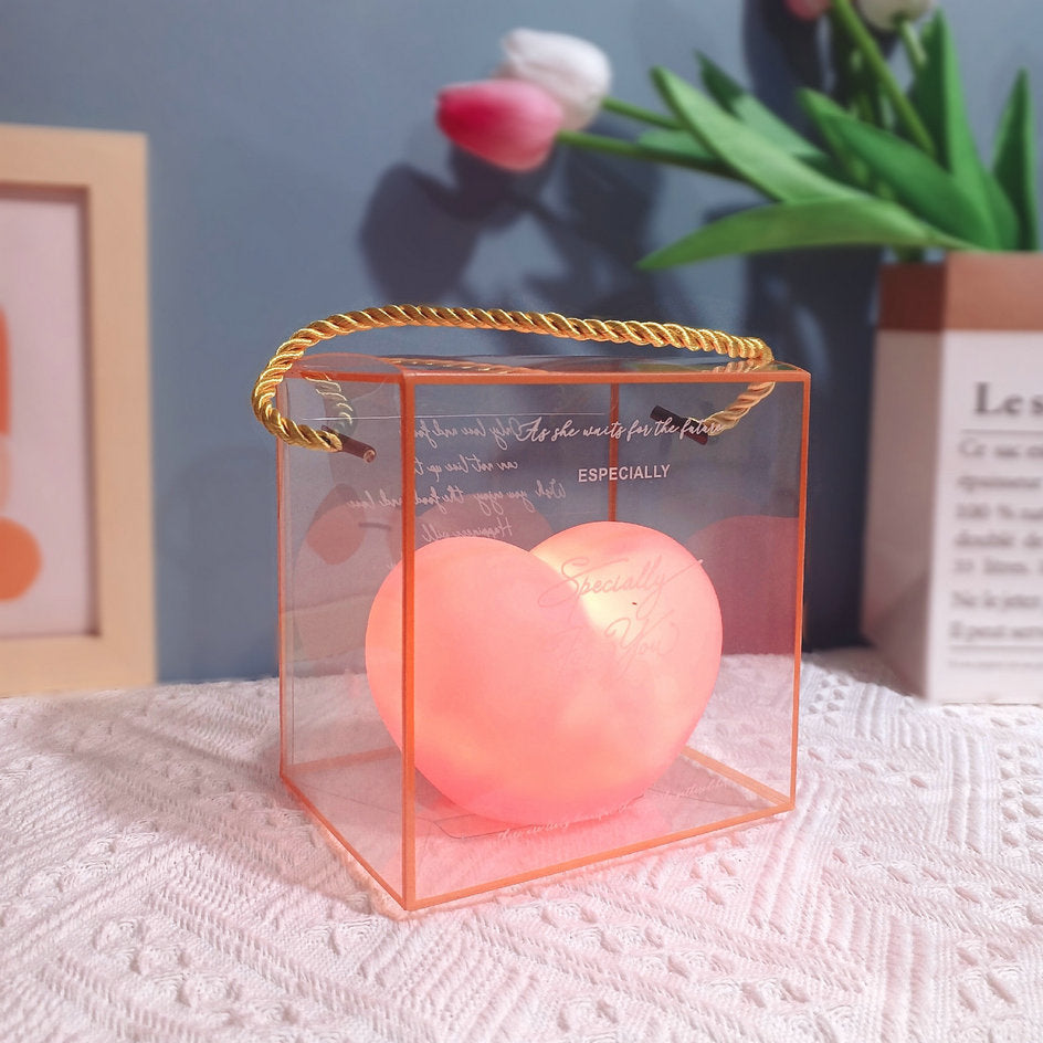 Soft Heart Table Lamp Warm LED Nightlight