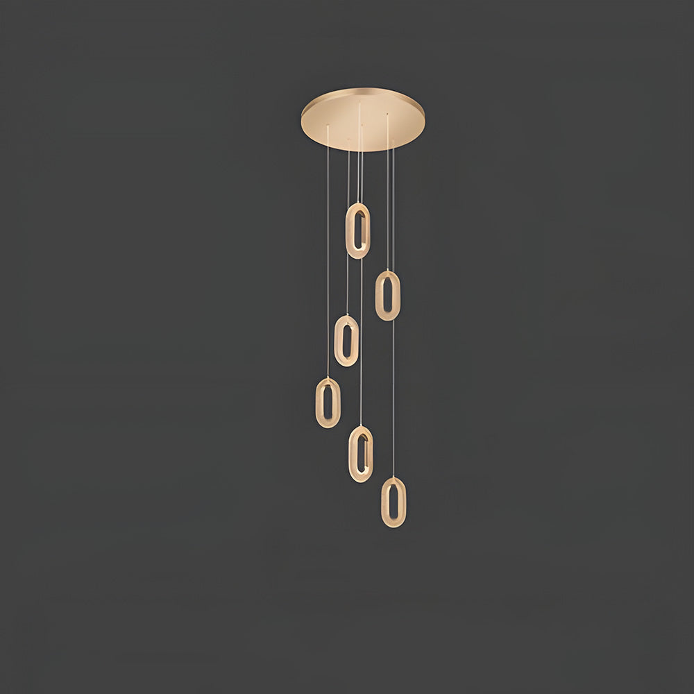 Contemporary Metal LED Hanging Light Fixture
