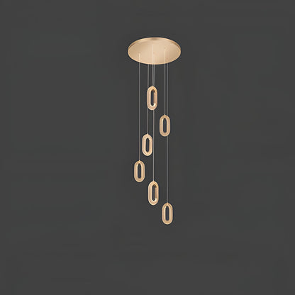 Contemporary Metal LED Hanging Light Fixture