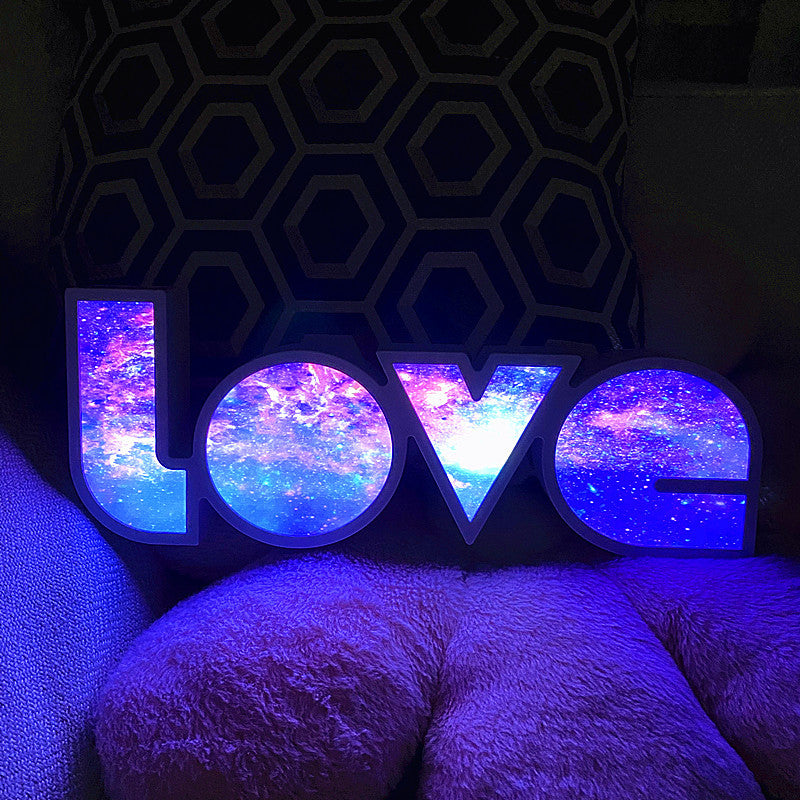 Stylish LED Letter Table Lamp for Bedroom Decor