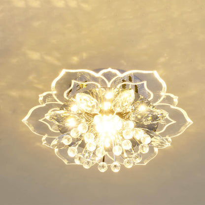 Elegant Crystal LED Flush Mount Ceiling Light
