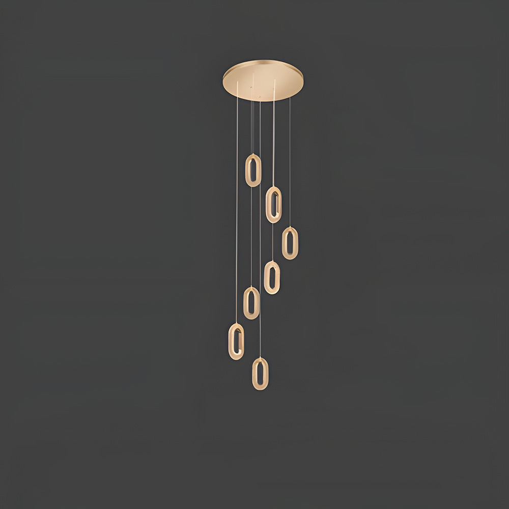 Contemporary Metal LED Hanging Light Fixture