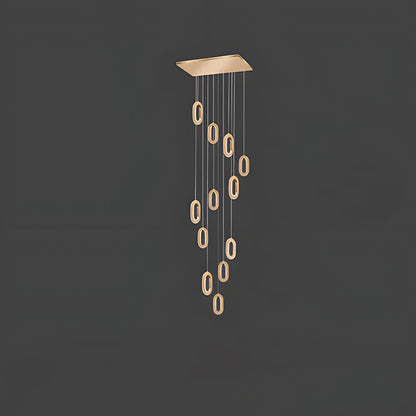 Contemporary Metal LED Hanging Light Fixture