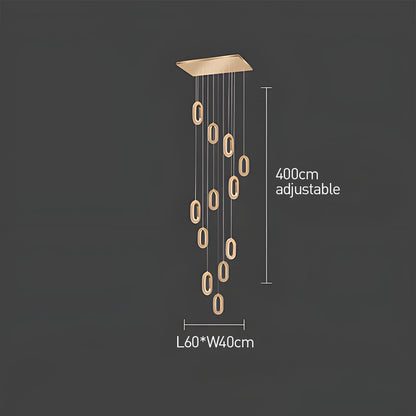 Contemporary Metal LED Hanging Light Fixture