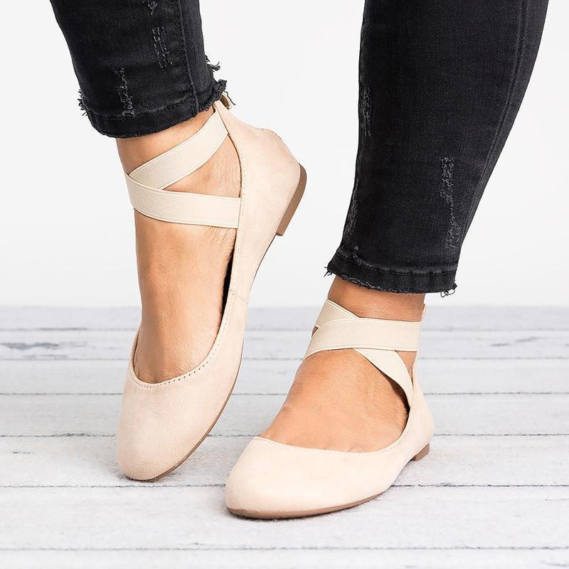 Comfy Women's Leather Flat Ballet Shoes