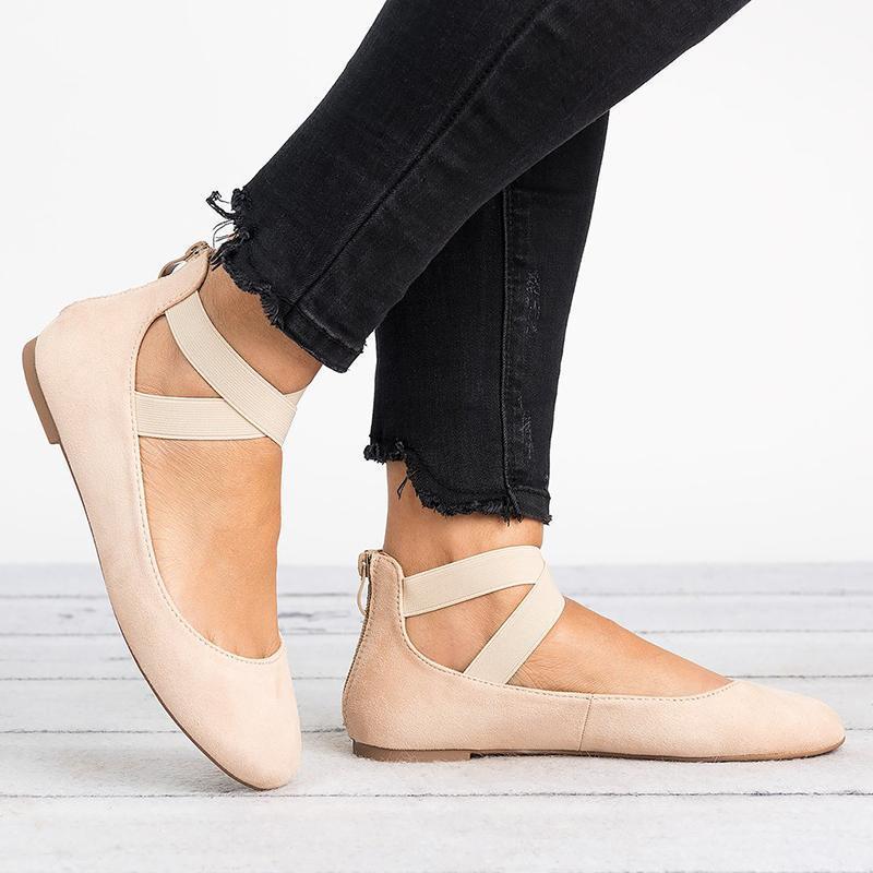 Comfy Women's Leather Flat Ballet Shoes