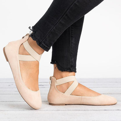 Comfy Women's Leather Flat Ballet Shoes