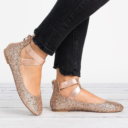 Comfy Women's Leather Flat Ballet Shoes
