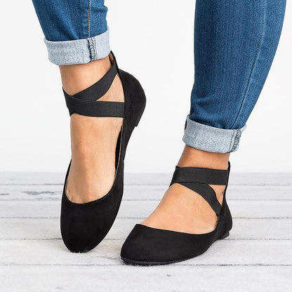 Comfy Women's Leather Flat Ballet Shoes