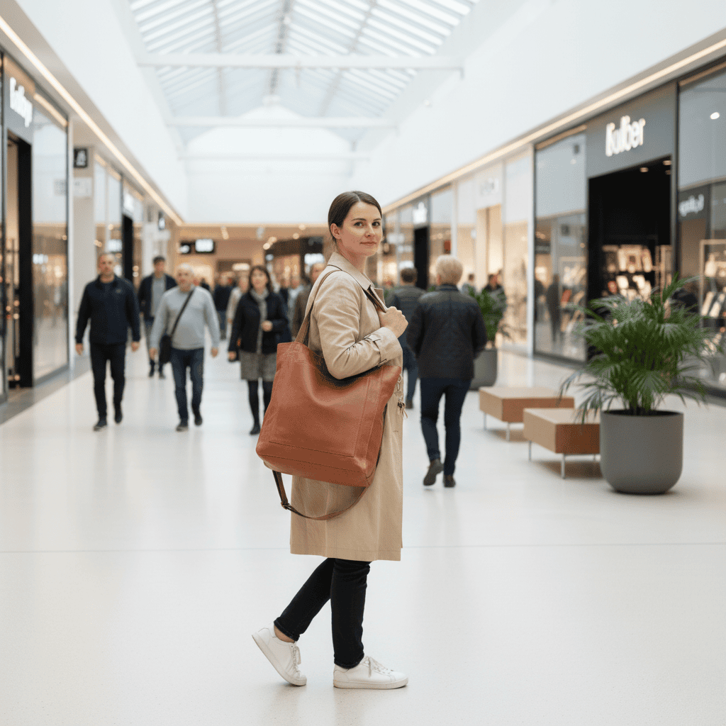 Premium Leather Tote Shoulder Bag