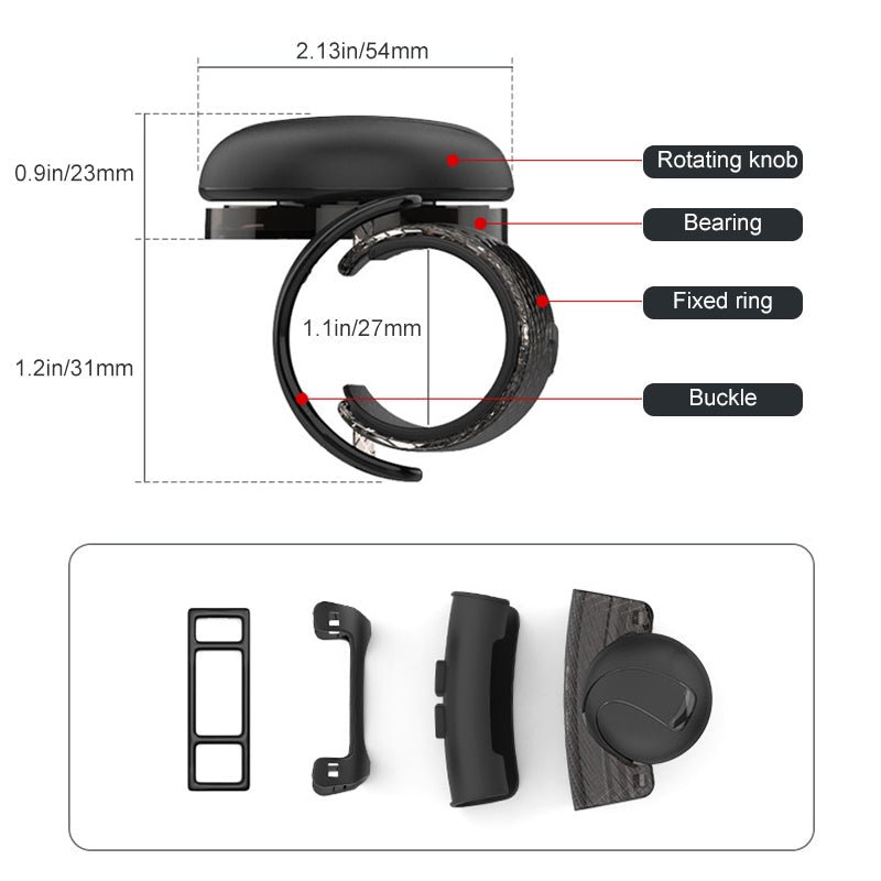 Comfortable Grip Steering Wheel Spinner Knob