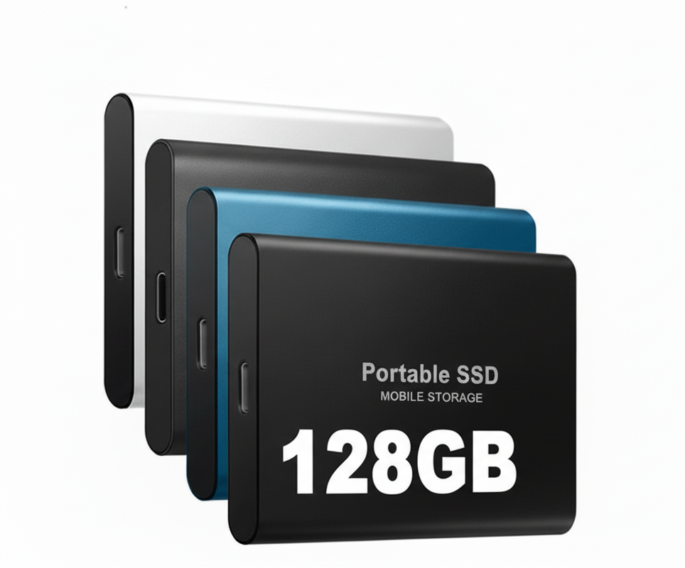 Fast 128GB USB-C Portable SSD Drive