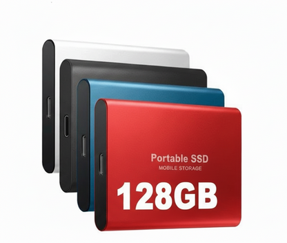 Fast 128GB USB-C Portable SSD Drive