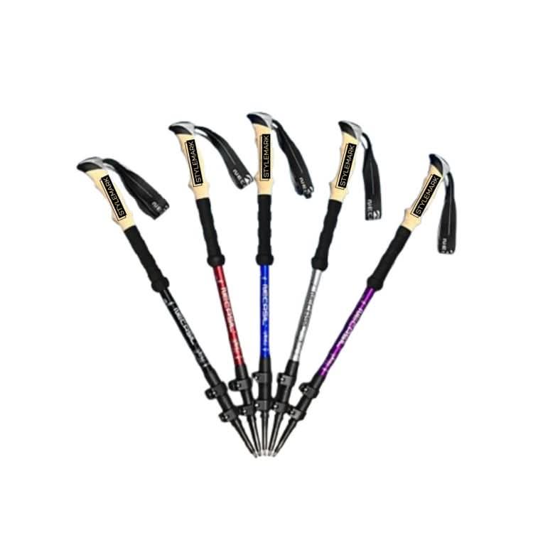 Lightweight Carbon Hiking Poles with Shock Absorption