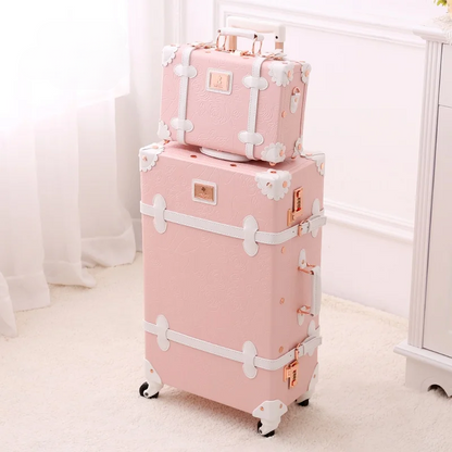 Vintage Style Hardshell Luggage Set