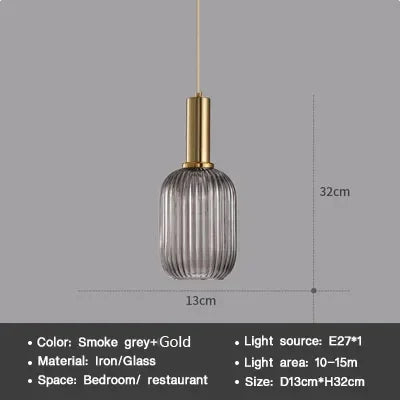 Sleek Glass Pendant Lighting Fixture