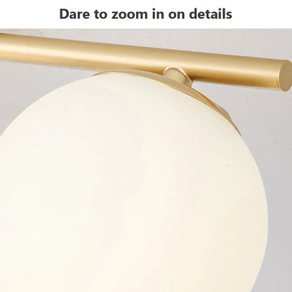 Luxury Gold Glass LED Ceiling Lamp