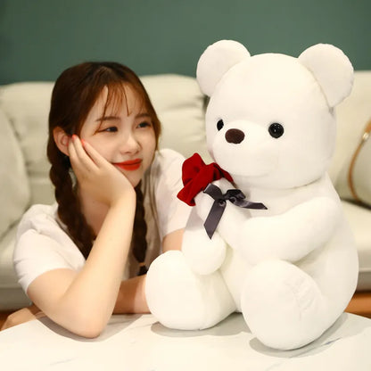 Soft Plush Teddy Bear with Rose Gift - Cofik