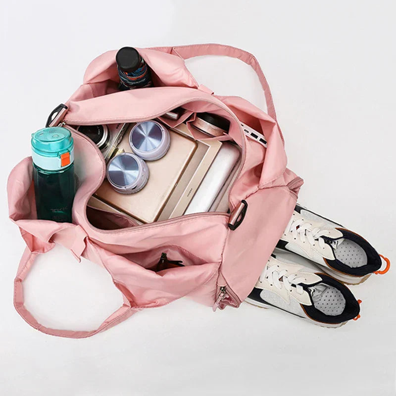 Fitness Tote Bag for Women with Sneaker Pocket