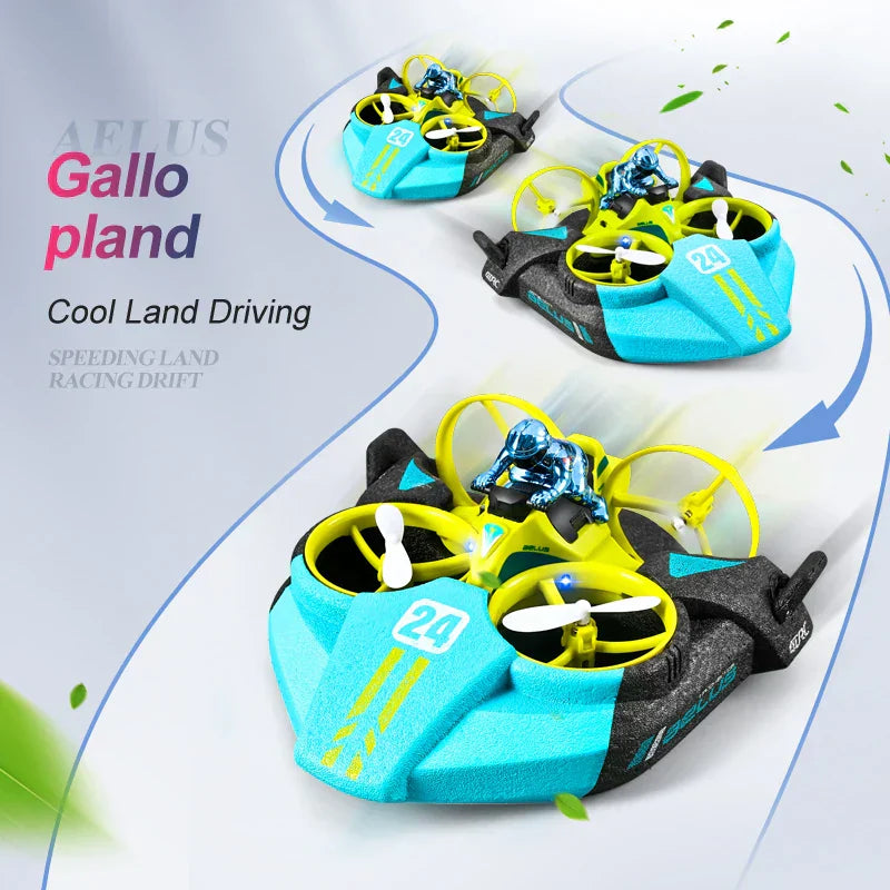 Remote Control 3 in 1 Amphibious Car Boat Toy