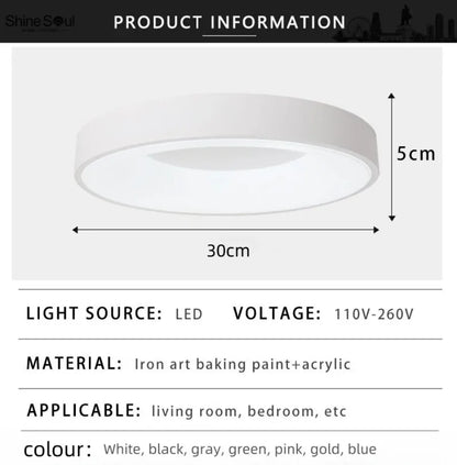 Round Modern LED Ceiling Lamp