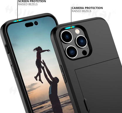 Thin Phone Case with Card Slot for iPhone 11