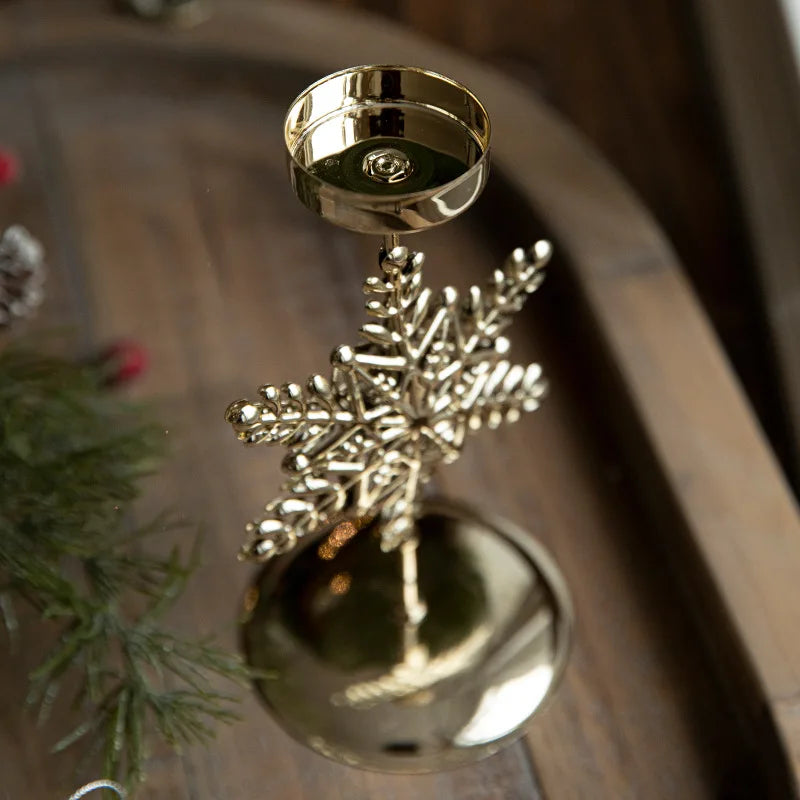 Holiday Candle Holders Star Tree Design