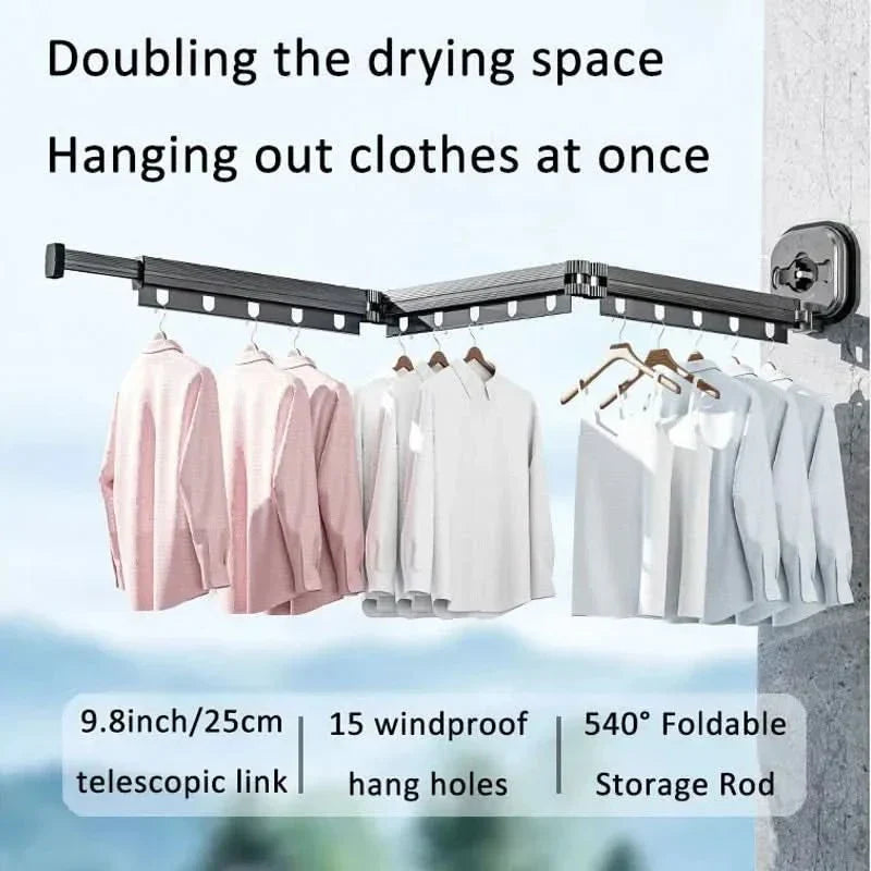 Compact Wall Mount Dryer - Foldable Space Saver