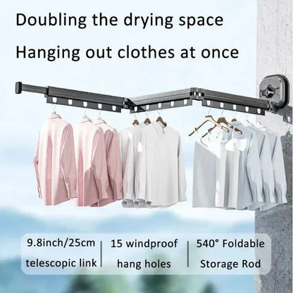 Compact Wall Mount Dryer - Foldable Space Saver