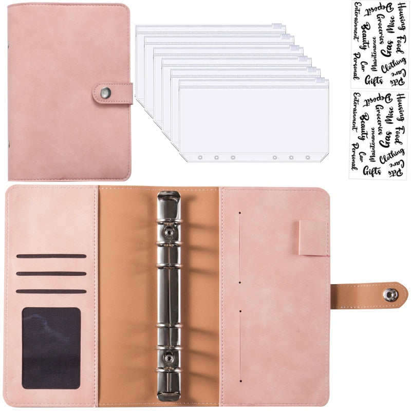 Premium Leather Wallet Notebook Planner Organizer