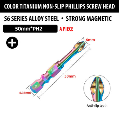 Strong Titanium Magnetic Screwdriver Bit