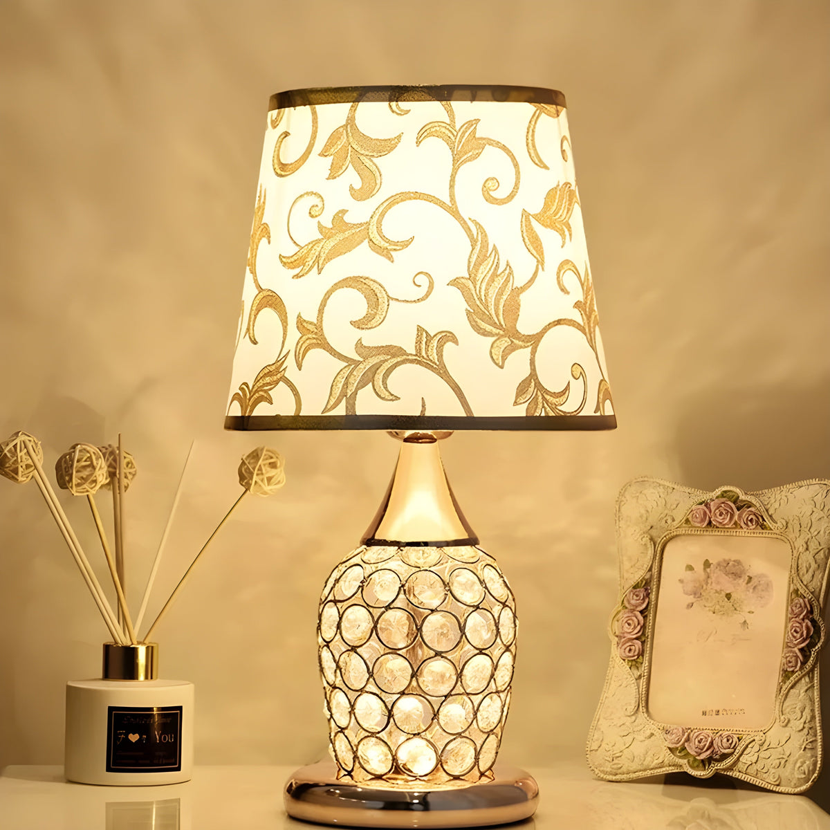 Stylish Crystal Glass Table Lamp