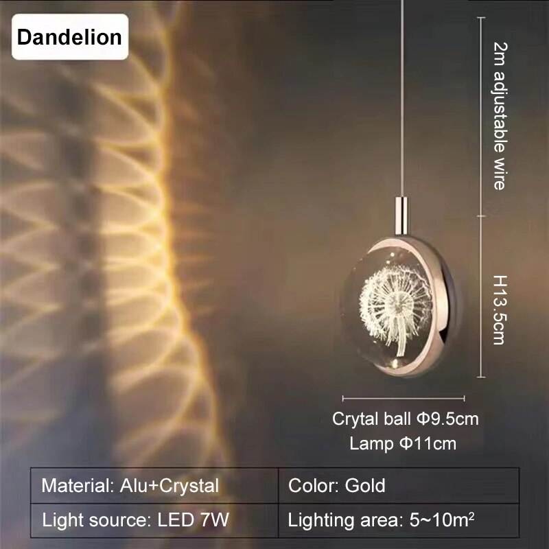 Colorful Crystal LED Mood Table Lamp